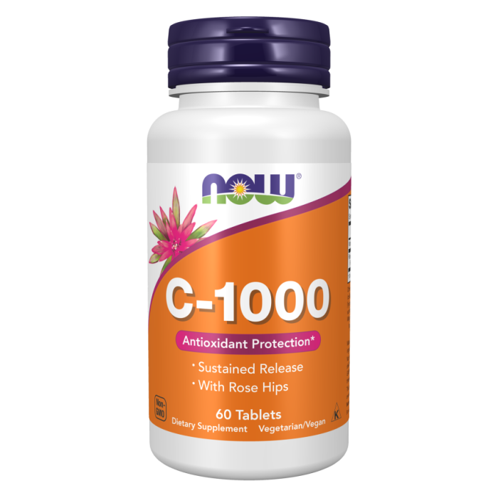 NOW Foods Vitamin C-1000 Sustained Release - 60 Tablets