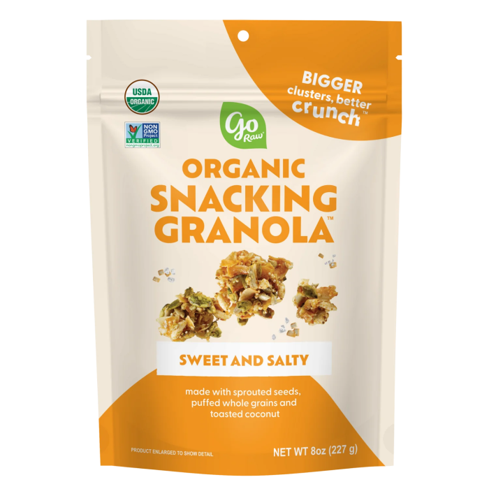 Go Raw Sweet & Salty Snacking Granola - Front view