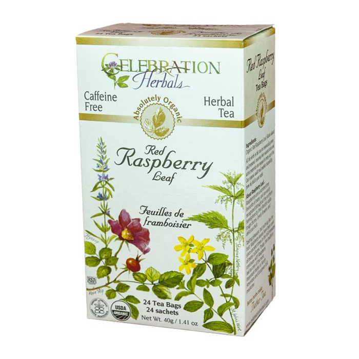 Celebration Herbals Organic Red Raspberry Leaf - Front view