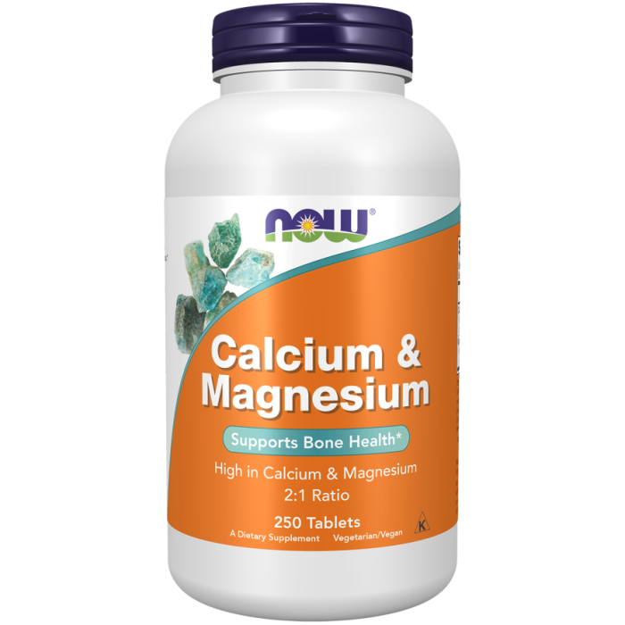 NOW Foods Calcium & Magnesium - 250 Tablets
