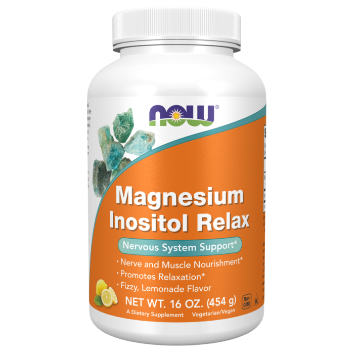 NOW Foods Magnesium Inositol Relax Powder - 16 oz.