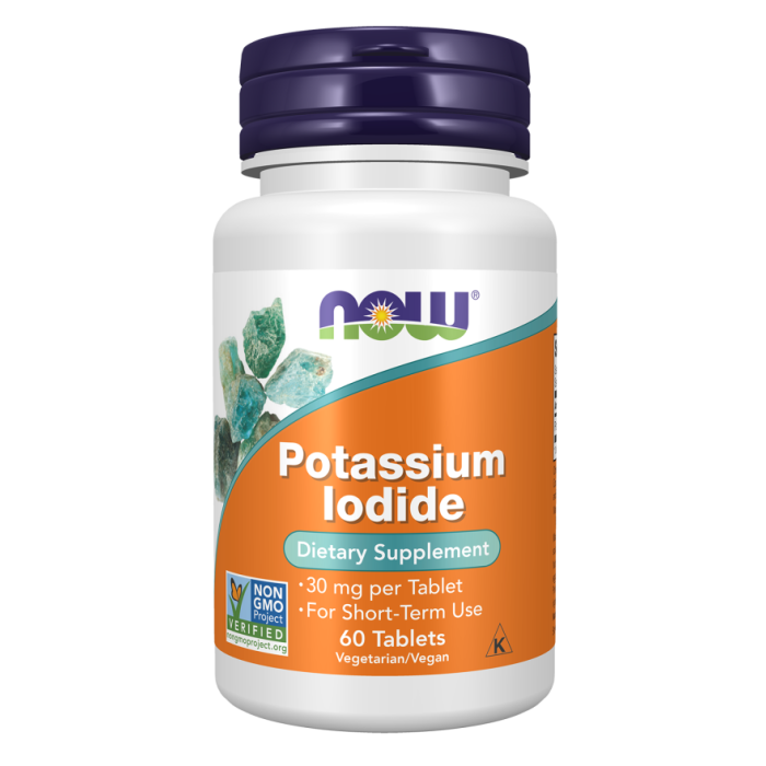 NOW Foods Potassium Iodide - 60 Tablets