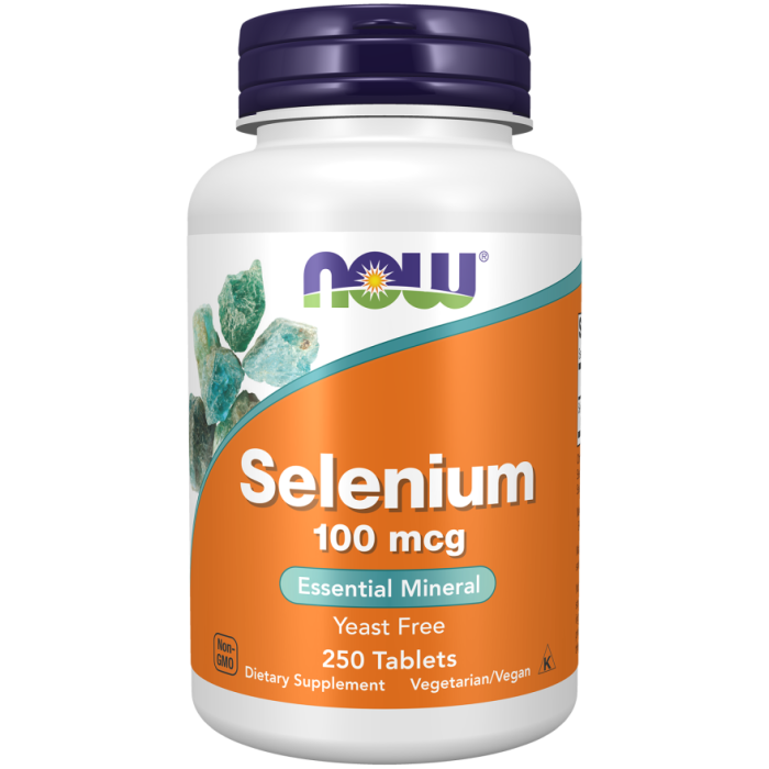 NOW Foods Selenium 100 mcg- 250 Tablets