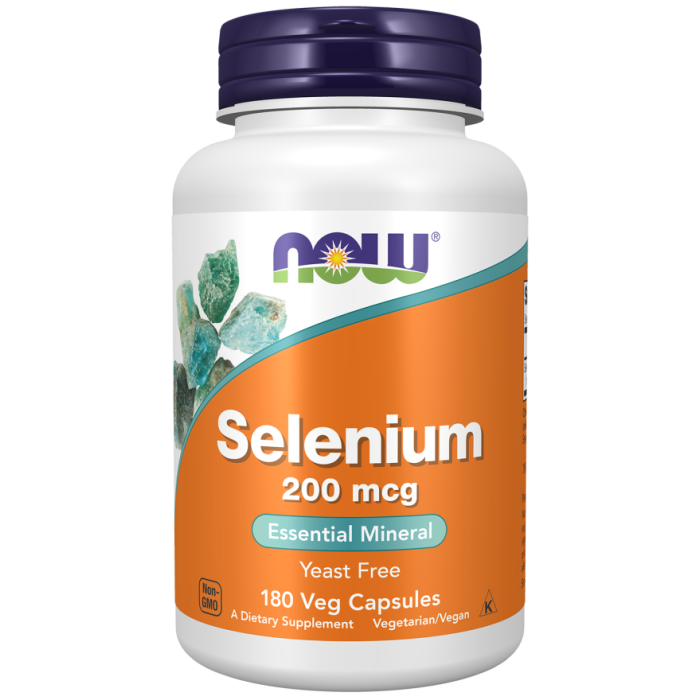 NOW Foods Selenium 200 mcg - 180 Veg Capsules