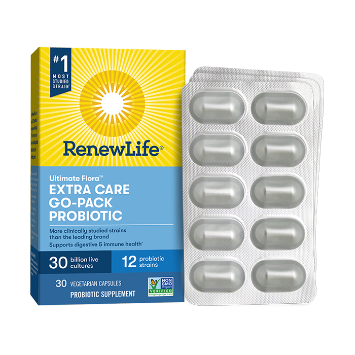 Renew Life Ultimate Flora Extra Care Probiotic Go Pack - packaging