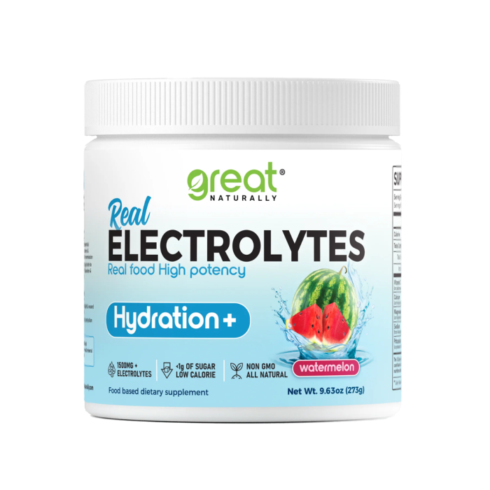 Great Naturally Electrolytes Hydration+ Watermelon - Front view