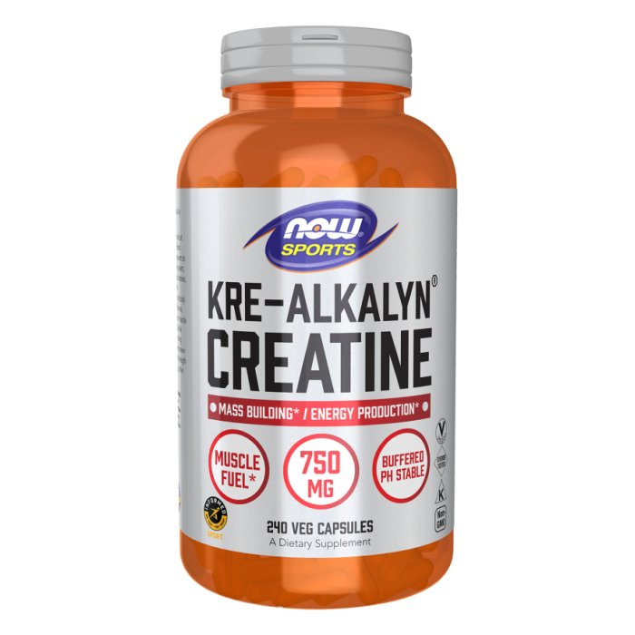 NOW Foods Kre-Alkalyn® Creatine - 240 Veg Capsules