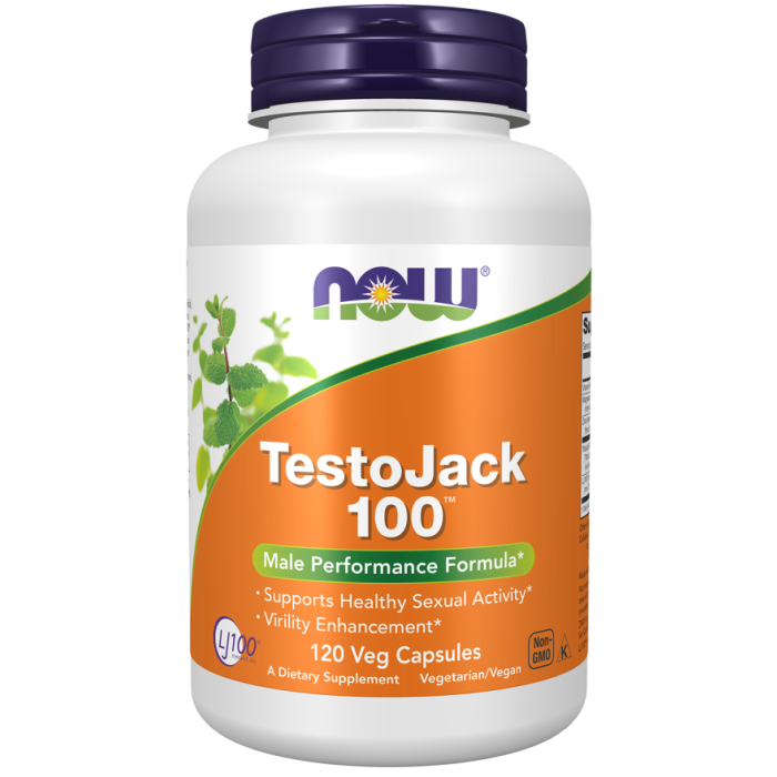 NOW Foods TestoJack® 100 - 120 Veg Capsules