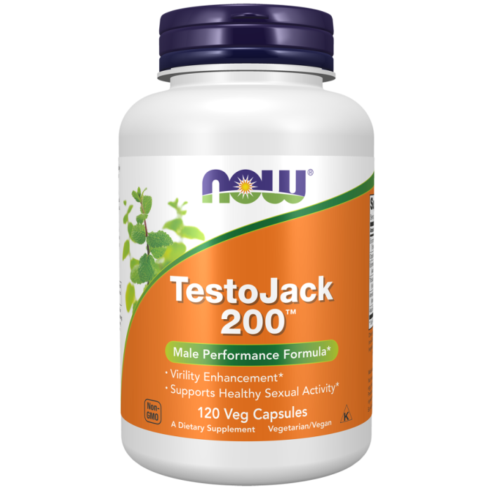 NOW Foods TestoJack® 200 - 120 Veg Capsules