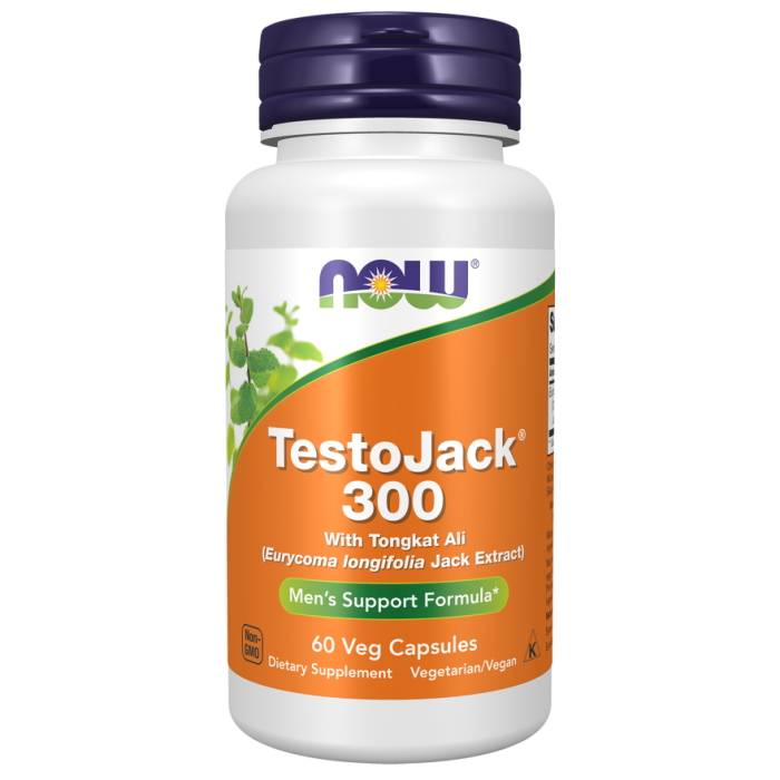 NOW Foods TestoJack® 300 - 60 Veg Capsules