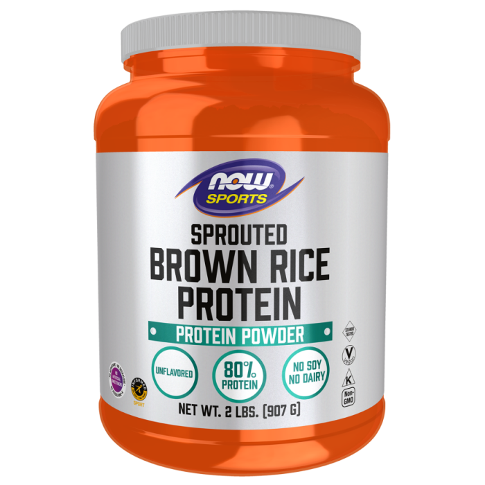 NOW Foods Sprouted Brown Rice Protein - 2 lbs.