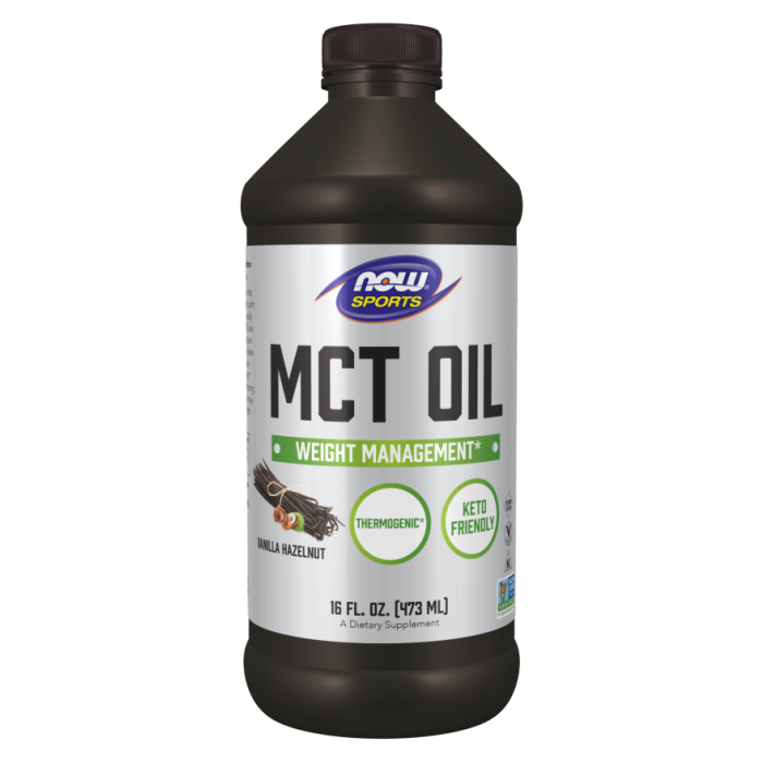 NOW Foods MCT Oil, Vanilla Hazelnut