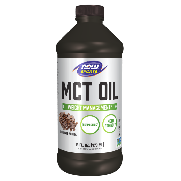 NOW Foods MCT Oil, Chocolate Mocha - 16 fl. oz.