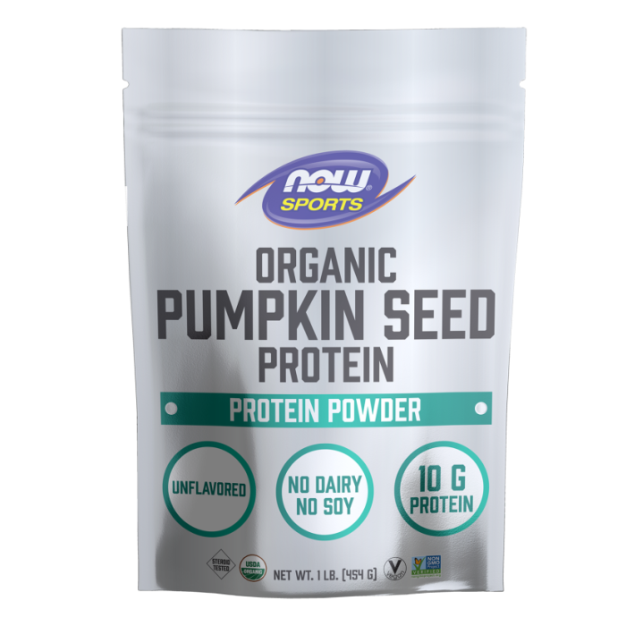 NOW Foods Pumpkin Seed Protein, Organic Powder - 1 lb.