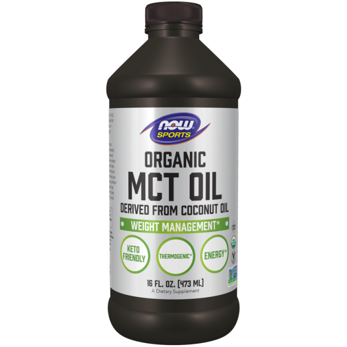 NOW Foods MCT Oil, Organic - 16 fl. oz.