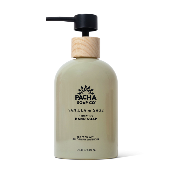 Pacha Soap Co. Vanilla & Sage Hand Soap - Front view