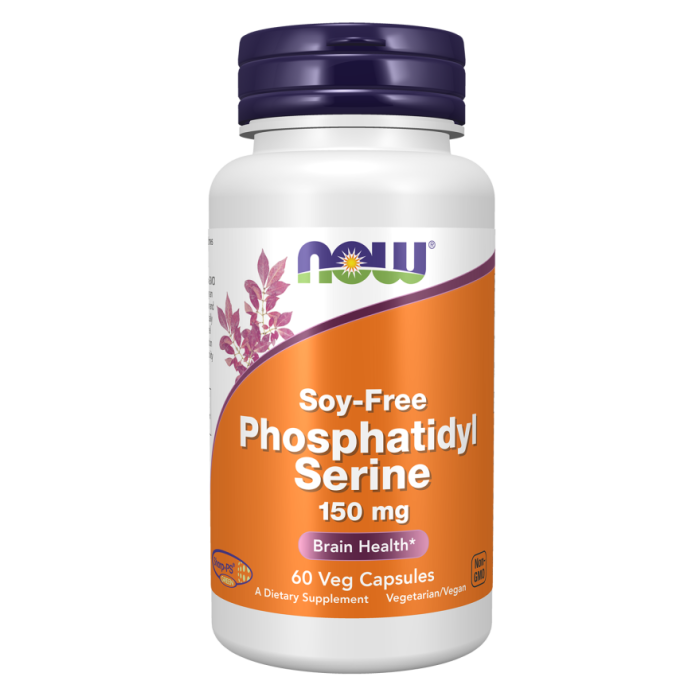 NOW Foods Phosphatidyl Serine, Soy-Free 150 mg - 60 Veg Capsules