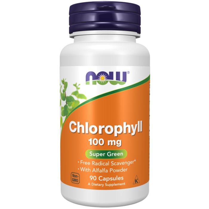 NOW Foods Chlorophyll 100 mg - 90 Capsules
