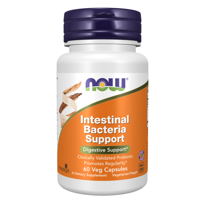 NOW Foods Intestinal Bacteria Support - 60 Veg Capsules