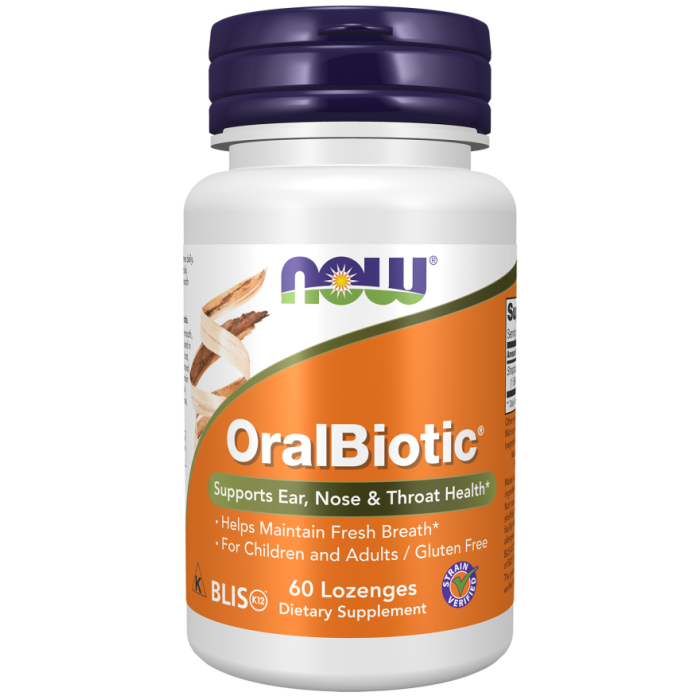 NOW Foods OralBiotic® - 60 Lozenges