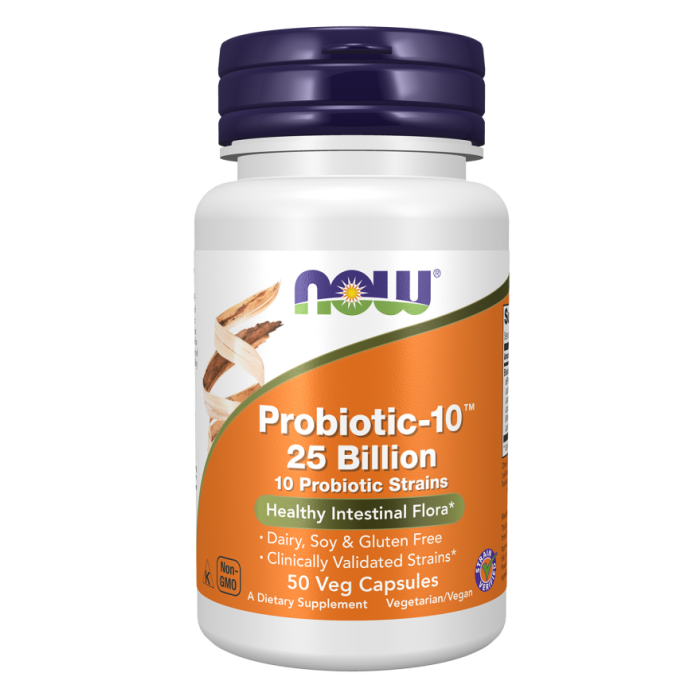 NOW Foods Probiotic-10™ 25 Billion - 50 Veg Capsules