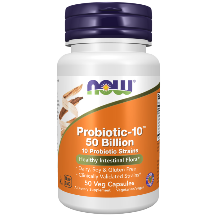 NOW Foods Probiotic-10™ 50 Billion - 50 Veg Capsules