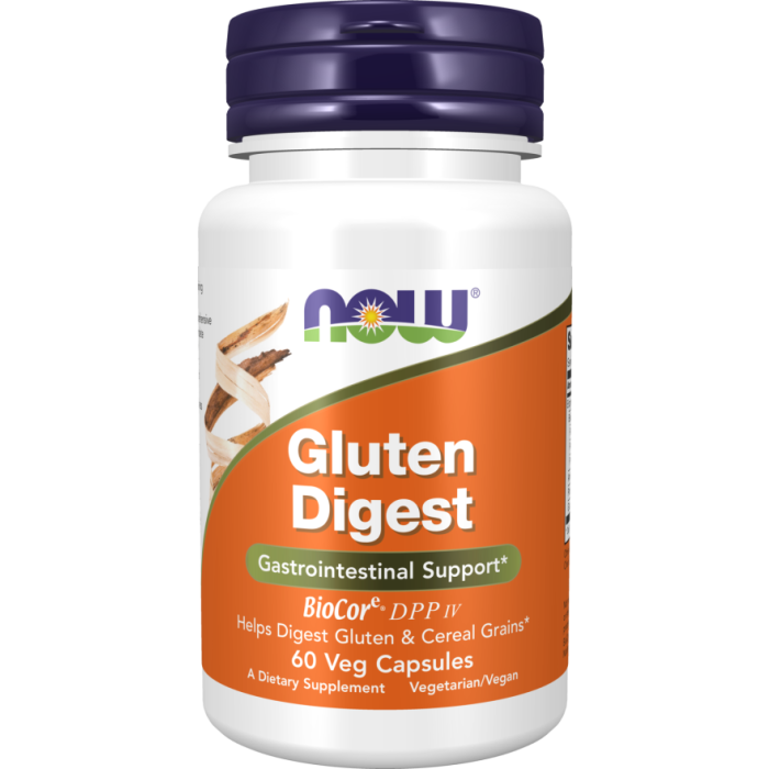 NOW Foods Gluten Digest - 60 Veg Capsules