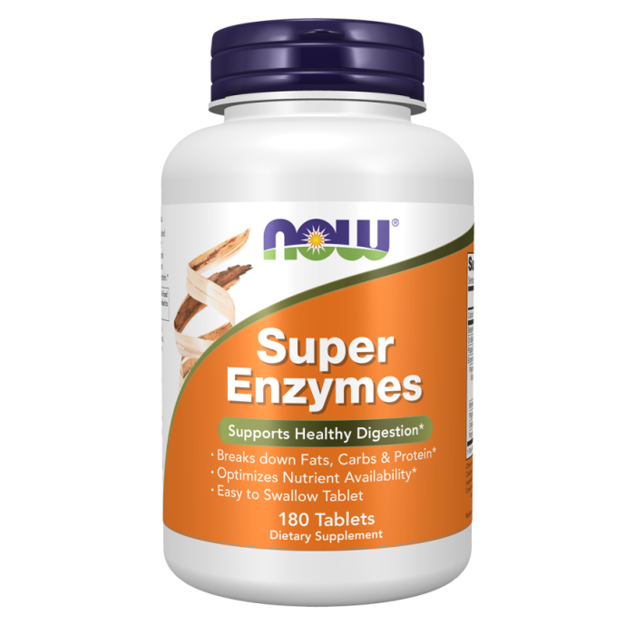 NOW Foods Super Enzymes - 180 Tablets
