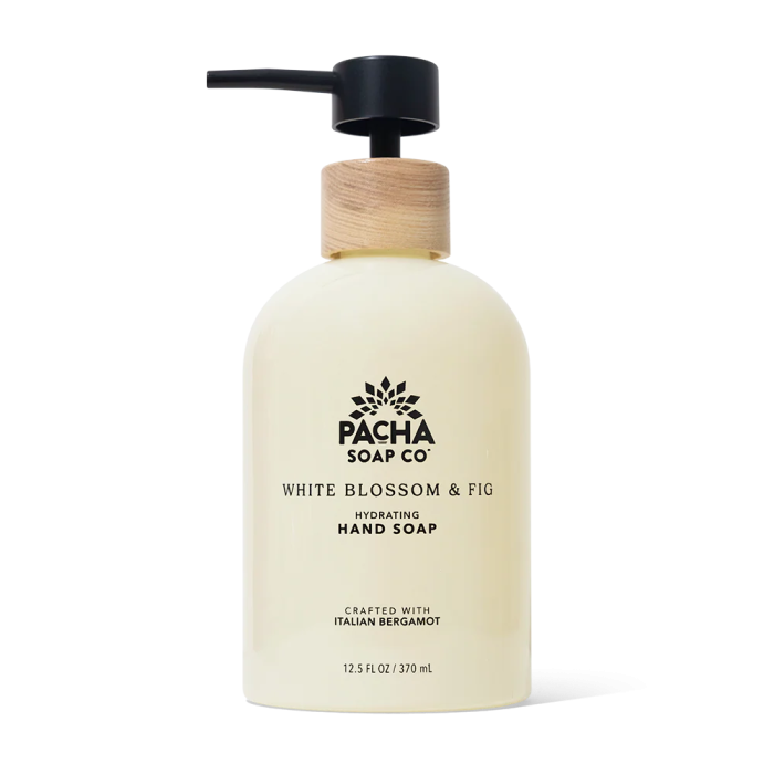 Pacha Soap Co. White Blossom & Fig Hand Soap - Front view