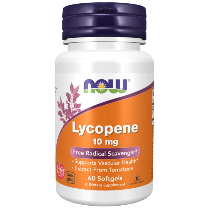 NOW Foods Lycopene 10 mg - 60 Softgels