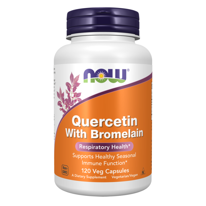 NOW Foods Quercetin With Bromelain - 120 Veg Capsules