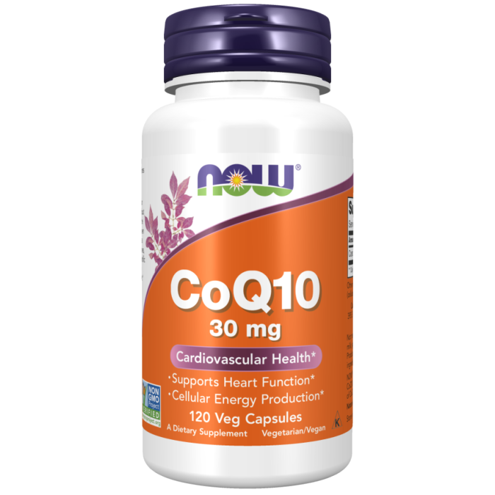 NOW Foods CoQ10 30 mg - 120 Veg Capsules