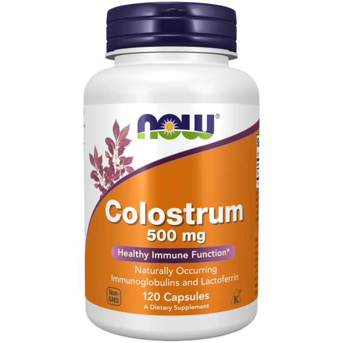 NOW Foods Colostrum 500 mg - 120 Capsules