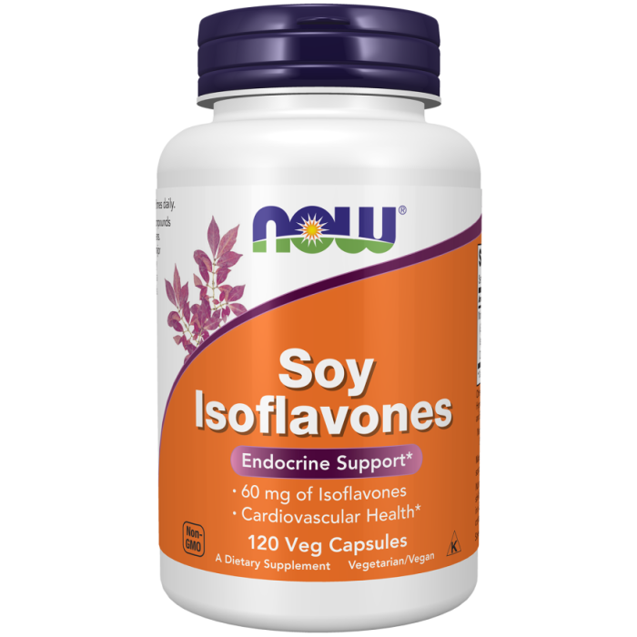 NOW Foods Soy Isoflavones - 120 Veg Capsules