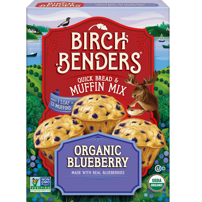 Birch Benders Organic Blueberry Quick Bread and Muffin Mix - Front view