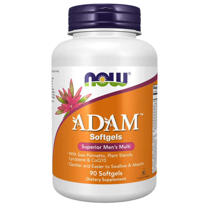 NOW Foods Adam™ Men's Multiple Vitamin - 90 Softgels
