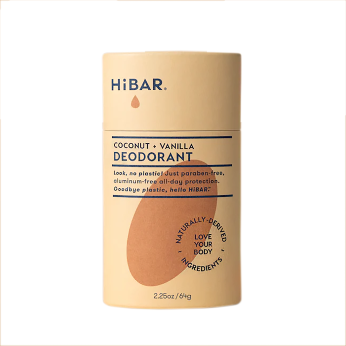 HiBAR Coconut & Vanilla Plastic-Free Deodorant - Front view