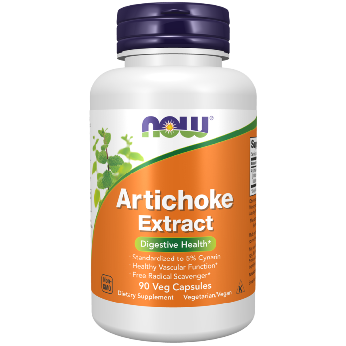 NOW Foods Artichoke Extract 450 mg - 90 Veg Capsules