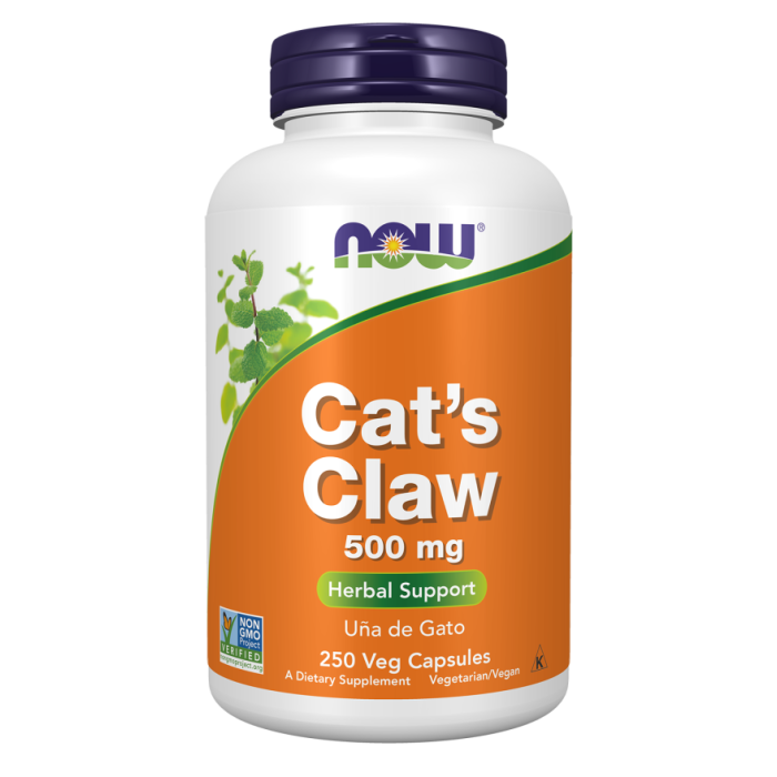 NOW Foods Cat's Claw 500 mg - 250 Veg Capsules