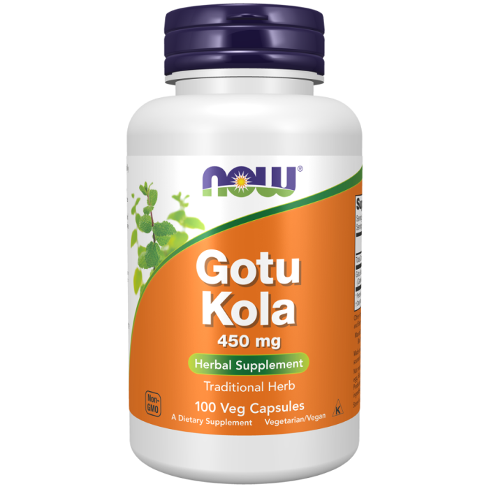 NOW Foods Gotu Kola 450 mg - 100 Veg Capsules