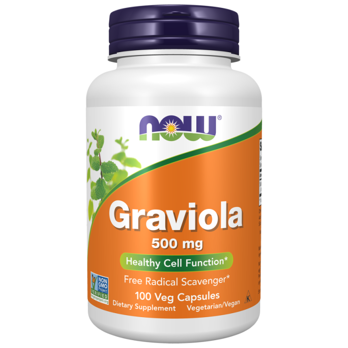 NOW Foods Graviola 500 mg - 100 Veg Capsules