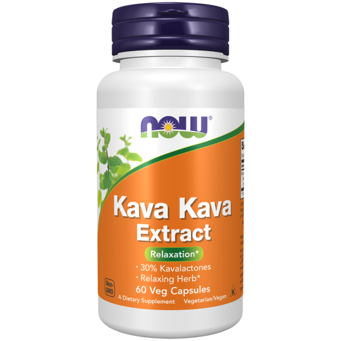 NOW Foods Kava Kava Extract - 60 Veg Capsules
