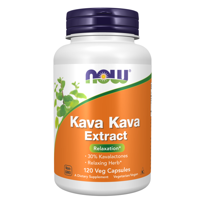 NOW Foods Kava Kava Extract 250 mg - 120 Veg Capsules