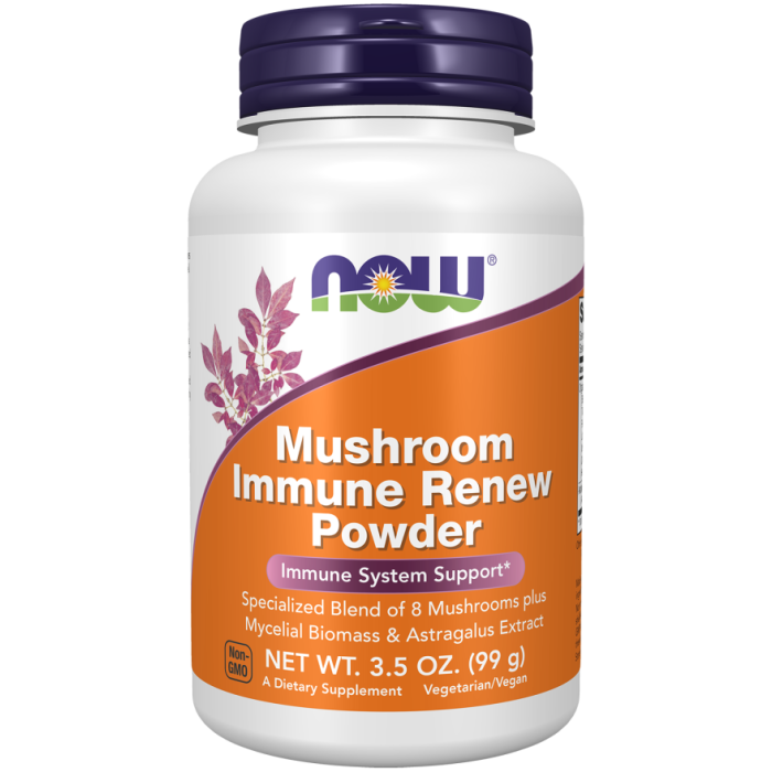 NOW Foods Mushroom Immune Renew Powder - 3.5 oz.