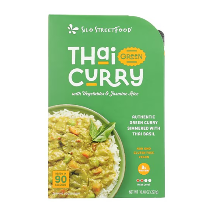 Silo StreetFood Thai Green Curry with Vegetables and Jasmine Rice - Front view