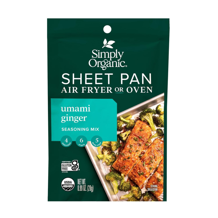 Simply Organic Sheet Pan Seasoning Umami Ginger - Front view