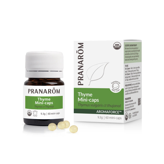 Pranarom Thyme Mini-caps Organic - Front view