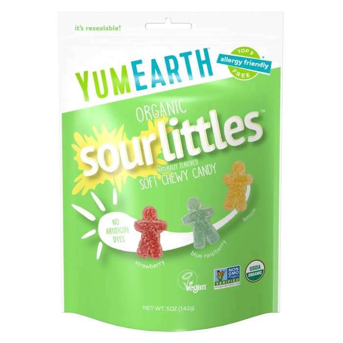 YumEarth Sour Littles Soft Chewy Candy - Front view