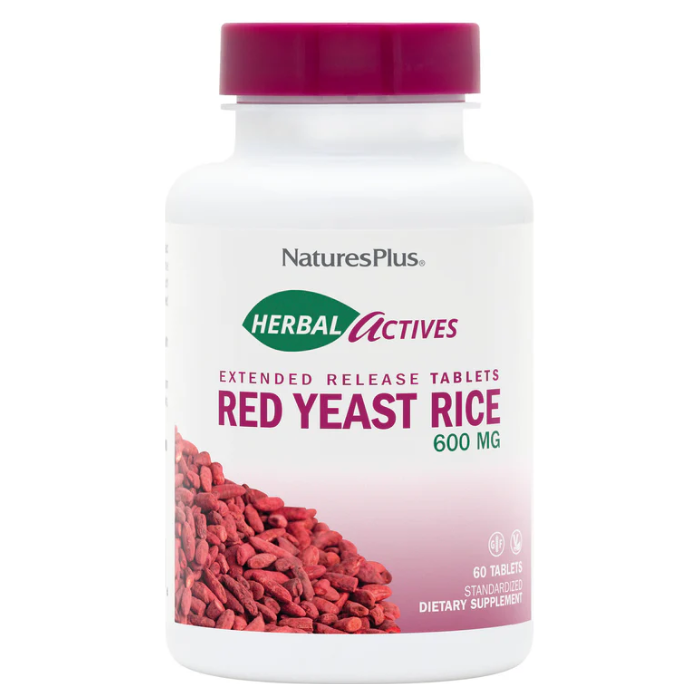 Nature's Plus Herbal Active Red Yeast Rice Extended Release 600 mg, 60 Tablets