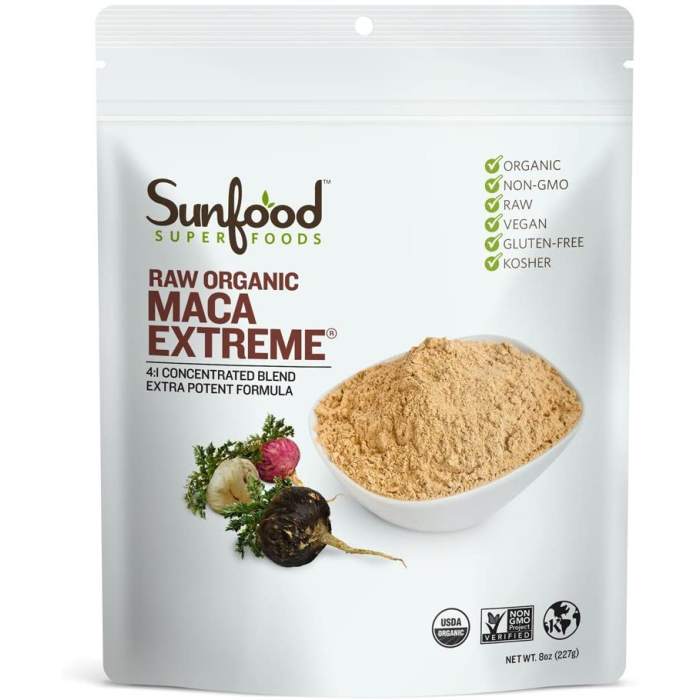 Sunfood Raw Organic Maca Extreme, 8 oz.